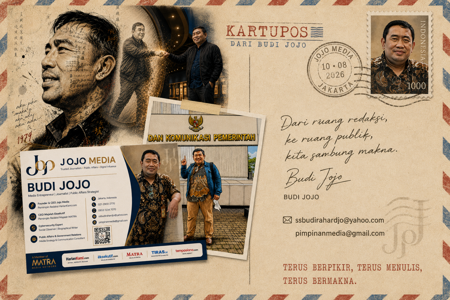 Budi Raharjo: Ketika Kartu Pos Belum Kalah oleh Tombol Send